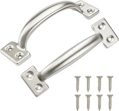 6 Inch Gate Handle Outdoor 304 Stainless Steel 2 Pack 6 Inch Stainless Steel