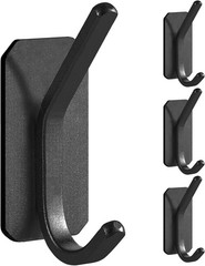 Heavy Duty Adhesive Wall Hooks, 30 lb Max Load Waterproof Hooks for Bathroom