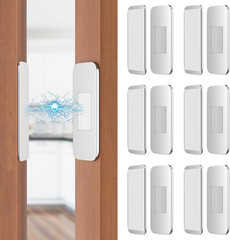 Jiayi 6 Pack Ultra Thin No Drill Magnetic Cabinet Door Catch, Adhesive Stainless