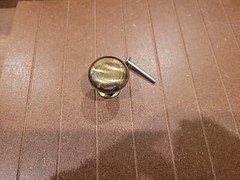 1.25 In Round Vintage Handpolished Brass Cabinet Knob