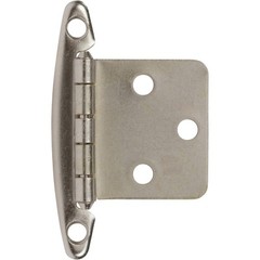 25 Pairs Pack/50 Pcs Satin Nickel Non Self Closing/Free Swinging Variable Ove…