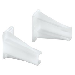 Drawer Side Track Brackets White Nylon Cabinet Slide Hardware 1 Pair /think