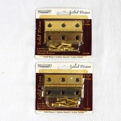 Solid Brass Middle Hinges Lot of 2 Packs 2-1/2″ x 1-17/32″ 6250XC Brainerd
