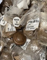 Lot Of 12 BRAND NEW Cast Iron Cabinet Knobs 1” Round Drawer Pulls “Rusty Iron”