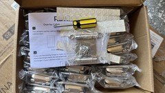 Ravinte 50 Pack 25 Pairs 1/2 Inch Overlay Cabinet Door Hinges Kitchen Satin Nick