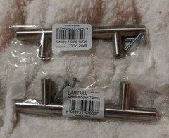 11 Cabinet Handle” T bar” Door Drawer Pulls all Steel New old stock 5.25in Long