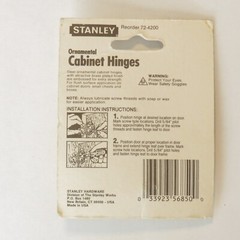 Pack of 2 Stanley USA Made Butterfly Hinges Gold Tone