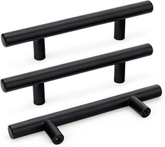 Goldenwarm 30 Pack 3 inch Black Cabinet Handles Stainless Steel Drawer Pulls,…