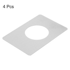 2 Set 130x90mm Stainless Steel Door Knob Reinforcement Plate Silver