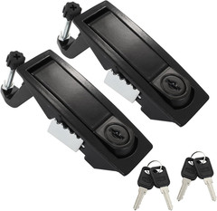 2 PCS Black Compression Latch Lock with Keys Adjustable Trigger for RV Box