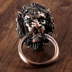 Bronze Lion Head Rings European Antique Furniture Cabinet Drawer Handles Pulls
