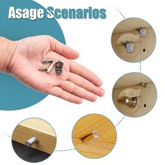145 Pcs Shelf Pins Kit, Upgraded Shelf Pins 4 Styles, 5Mm & 1/4Inch Nickel Shelf