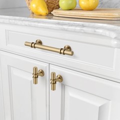 10 Pack 3.75 Inch Matte Gold Kitchen Cabinet Drawer Pulls Handles Hardware