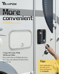 RV Door Lock,1 Camper Door Lock with Storage Locks Combo, for Trailer Entranc…