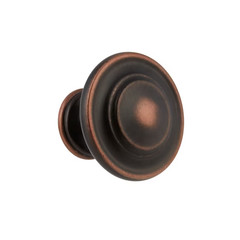 11 pc lot Allen + Roth Aged Bronze Cabinet Knob Perilla 1.32 in #Z107-34- EORB
