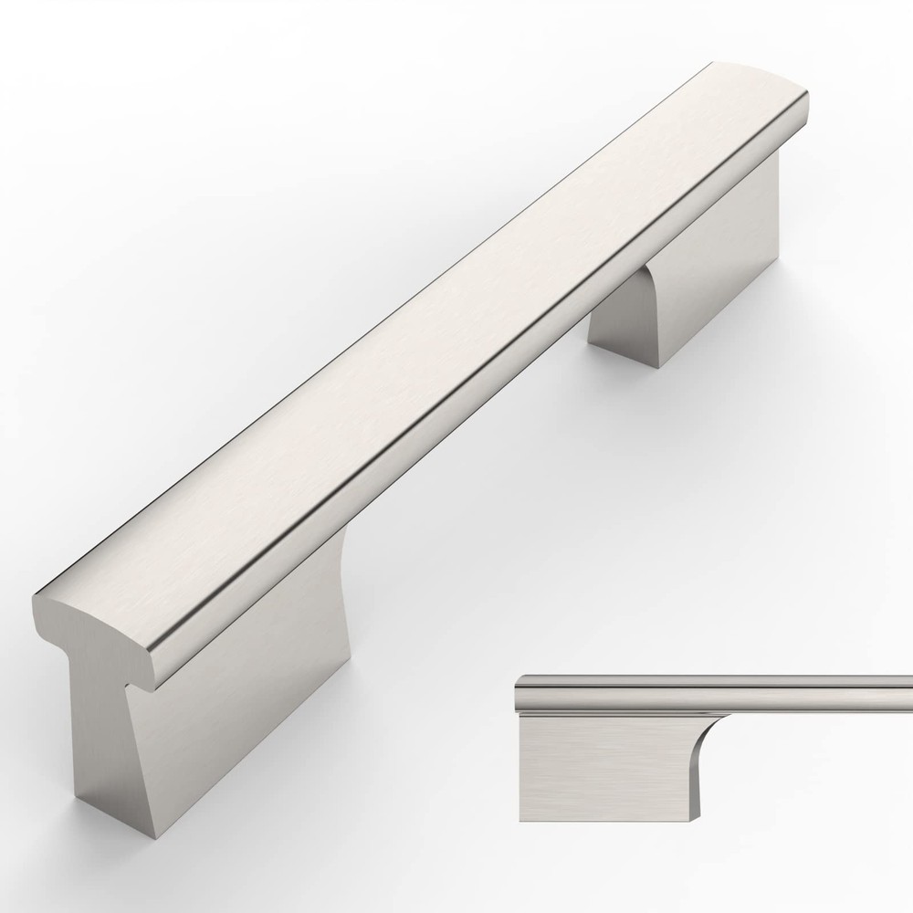 4 Inch 102mm Center Brushed Satin Nickel Cabinet Drawer Pulls 20 PCS