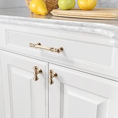 3.75 Inch(96mm) Kitchen Cabinet 3.75″ Hole Center Brushed Brass 6 Pack