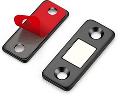 12 Pack Ultra Thin Cabinet Door Magnet Catch Stainless Steel Drawer Latch Adhesi