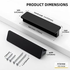 10 Pack 3 Inch Kitchen Cabinet Handles Matte Black Drawer Pulls for Bathroom …