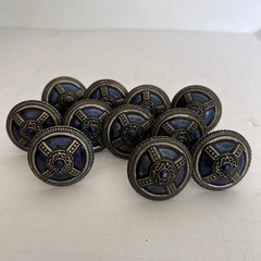 Carpe Diem Hardware 431-9KS Vortice Knob Lot of 12, 1-1/2-Inch Chalice Dark Blue