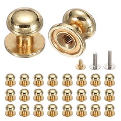 26Pcs Mini Drawer Pulls, 9mm Small Knobs for Jewelry Box with Screws, Gold