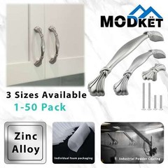 Classic Traditional Kitchen Cabinet Pulls Handles Knobs Brushed Nickel Hardware