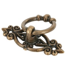 Stylish Antique Alloy Cabinet Handle Hanging Ring Retro Drawer for pull Pack of