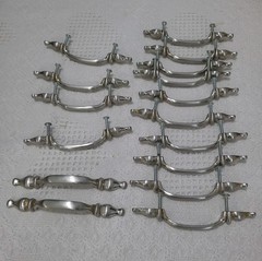 Drawer Handles Pulls Chrome Color 16- Pieces Set 4 1/2 inches in size