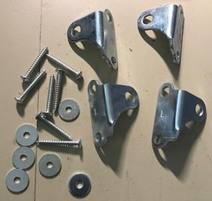20 Inch 200 LB Gas Prop Struts Shocks with MOUNTING BRACKETS KIT ONLY RH &LH