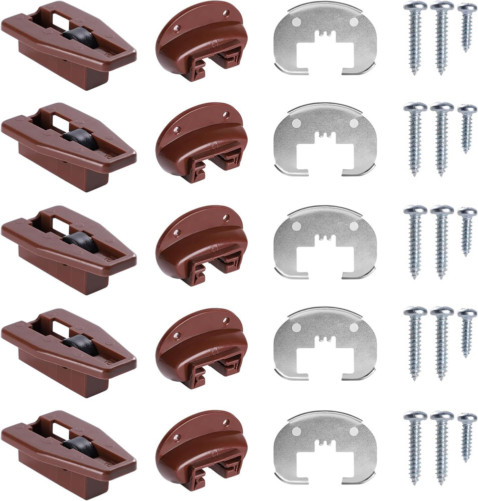 5 Sets Drawer Slide Repair Kit Kenlin Rite-Trak II Replacement Drawer Guides