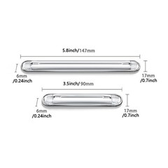 8 PCS Clear Furniture Bumpers, BetterJonny 5.8 x 0.7 x 0.24inch,