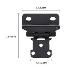 10 Pcs 1/2″ Overlay Semi Partial Wrap Around Cabinet Hinges Self Closing Hinges