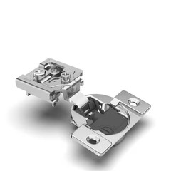 105° 3/4 In. Overlay 4D Soft Close Concealed Cabinet Hinges with Adjustable Clos