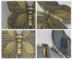 1.3″ Green bronze Butterfly Dresser Pull Handle Drawer Pulls knob 856#