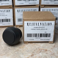 Rejuvenation Jerico Cabinet Knob 13 Pack Oil Rubbed Bronze Black C103459 OB