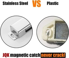 Sleek Magnetic Door Catches – Heavy-Duty 30lbs Hold, 2 Pack for Stylish Homes