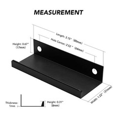 Pack Finger Pulls for Cabinets 80mm/3.15″ Length 80mm/3.15″ Overall Length 6