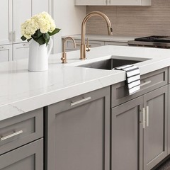 JOY DECOR 30 Pack 5 Inch Cabinet 3” Hole Center, Brushed Nickel T-Shaped