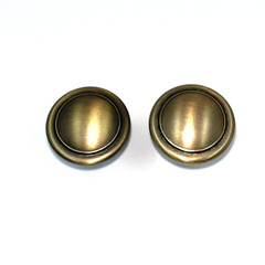 Gilded Bronze Round Cabinet Door Knob Handle 1-1/4″ BP1387GB Pair Set/2