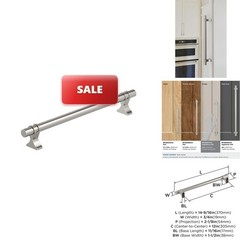 Amerock Davenport 12in (305mm) Center-to-Center Satin Nickel Appliance Pull