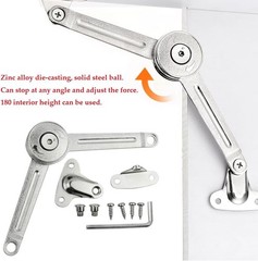 Cabinet Door Lift Stay Support Hinge Damper, 2Pack | Supports Up to 20KG,