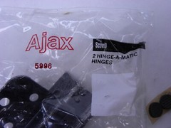 2 Pairs! Ajax #9556, 3/8 inch Inset Semi Concealed Self-Closing Cabinet Hinge