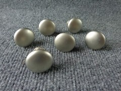 Set of 6 Brushed Nickel Knob Mushroom Shape Kitchen Cabinet Drawer Pull Handle