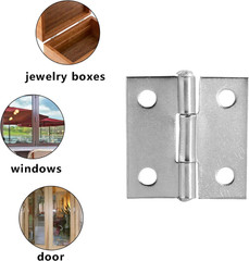 Piutouyar 6Pack Butt Hinge 1 Inch Mini 304 Stainless Steel Small Cabinet Folding