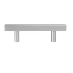 10pk Style Selections 5-1/16” Satin Nickel Square Drawer Pulls, #5652453