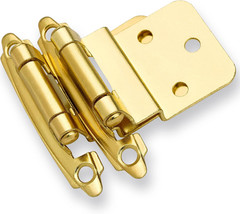 3/8″ Inset Cabinet Hinges Brushed Nickel (25 Pair -50 Pcs) Offset Self Closing C