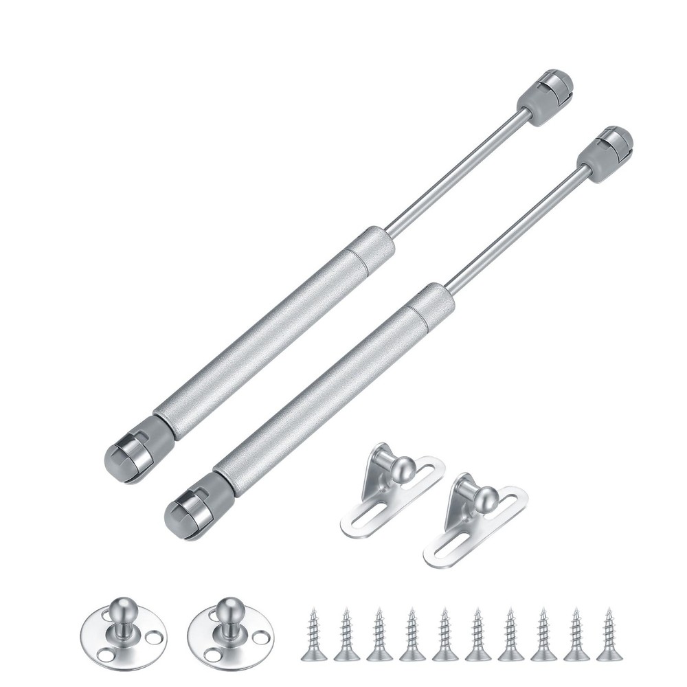 2 Pcs Gas Springs, 100N/22.5LB Struts Lift Supports, Shocks, Silver