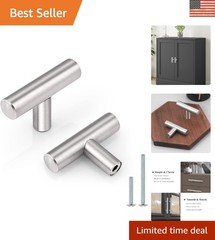 Durable 5 Pack Satin Nickel Cabinet Knobs for Kitchen & Wardrobe – Easy Install