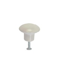 12 Knob Cabinet Drawer 1-1/2″ Ivory Ceramic Mushroom Knobs Straight Stem w/Screw