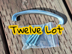 TWELVE 3-3/4″ Center-to-Center Polished Chrome LOOP Cabinet Pulls – NNC